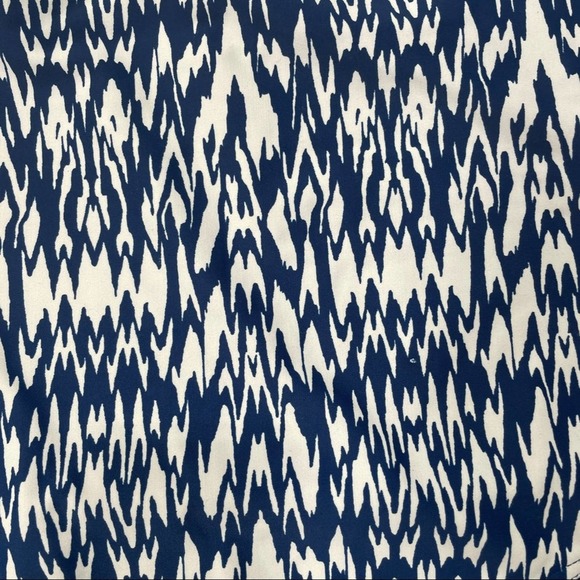 Playa Swim One Piece Blue & White Ikkat Size M - Picture 5 of 8